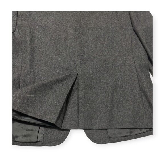 Miu Miu Gray Virgin Wool Blazer Jacket, Size 46Italy,‎ M/L - Picture 10 of 13